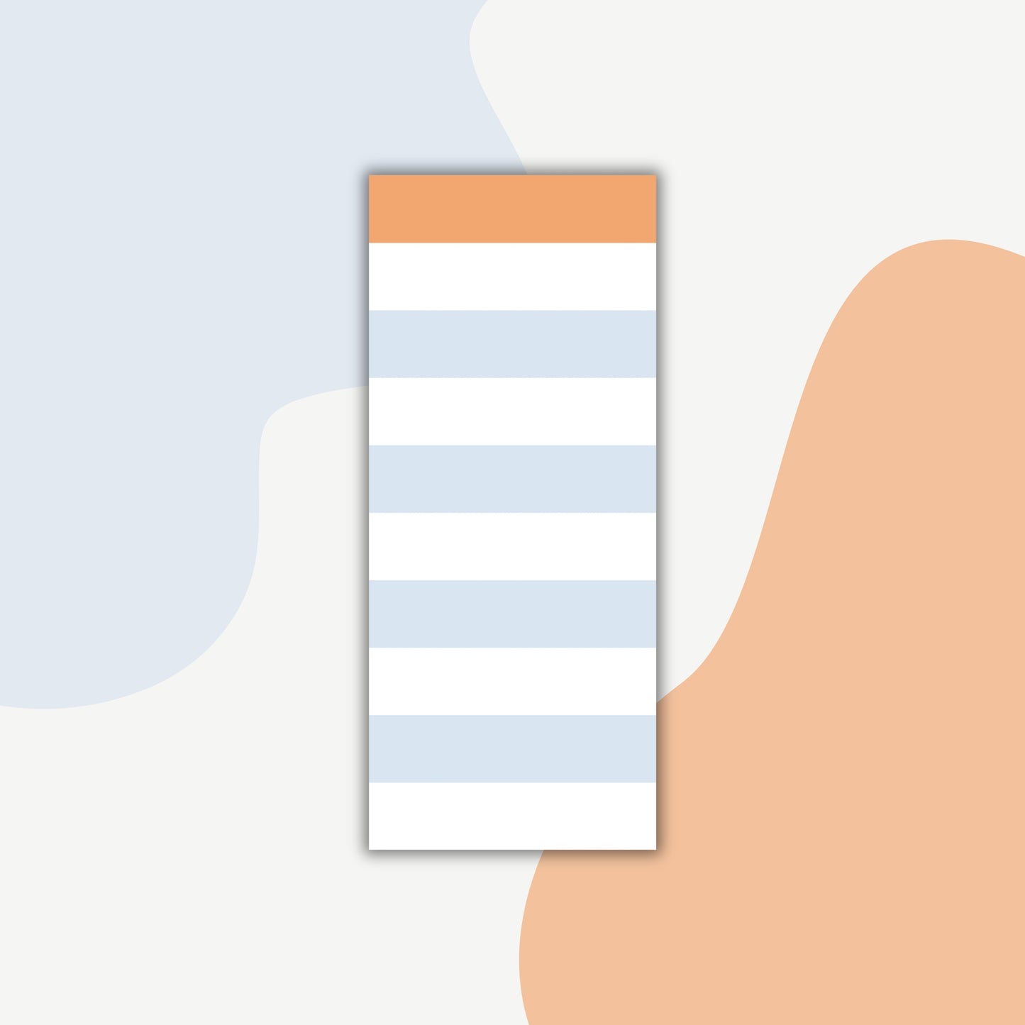 Minimal Striped Daily Notes Notepad