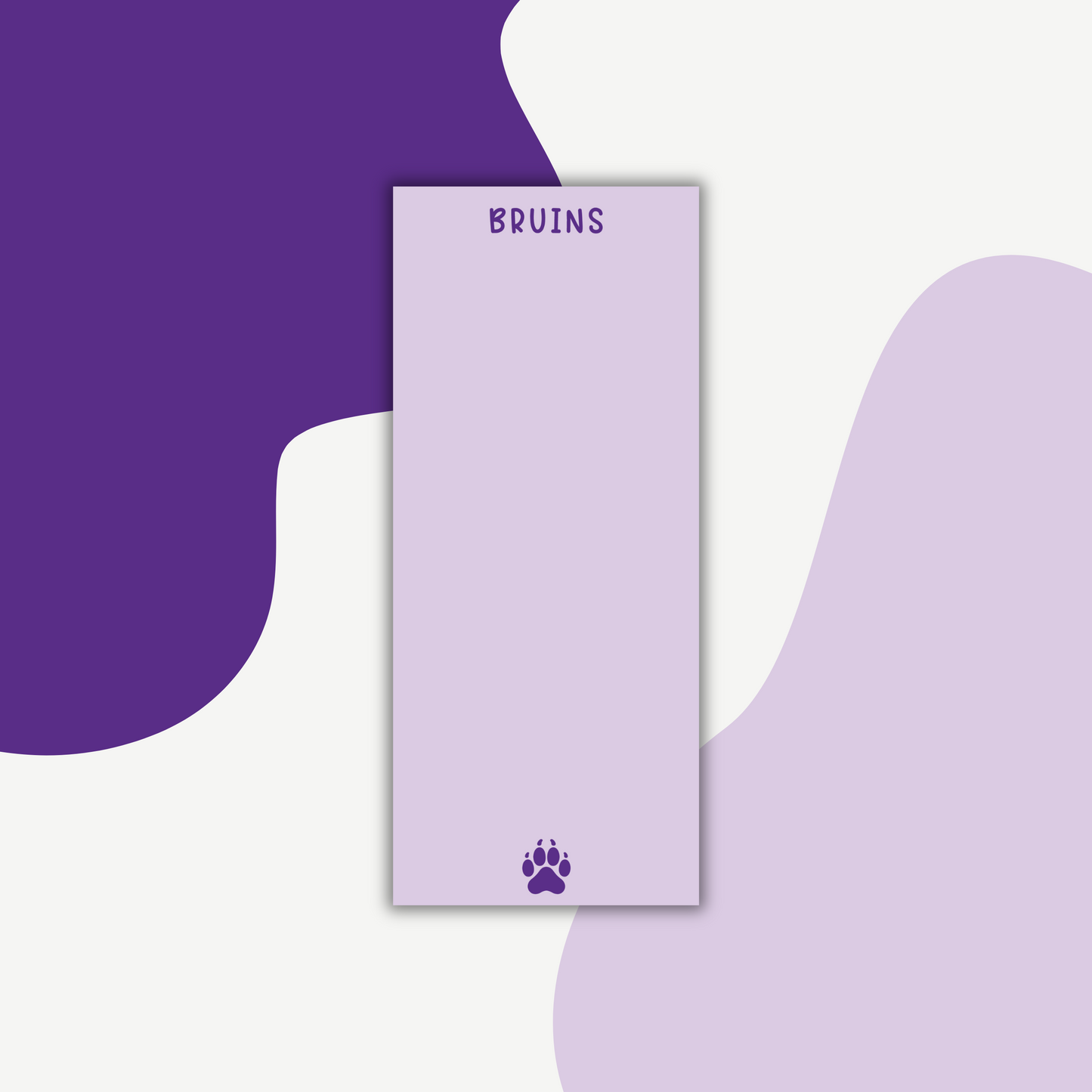 Bruins School Spirit Notepad | Purple To-Do NotePad