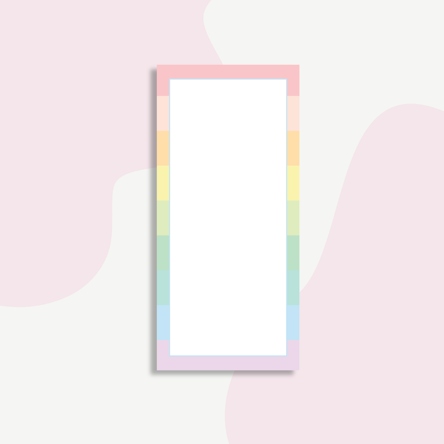 Pastel Rainbow Notepad | Aesthetic To Do List Pad