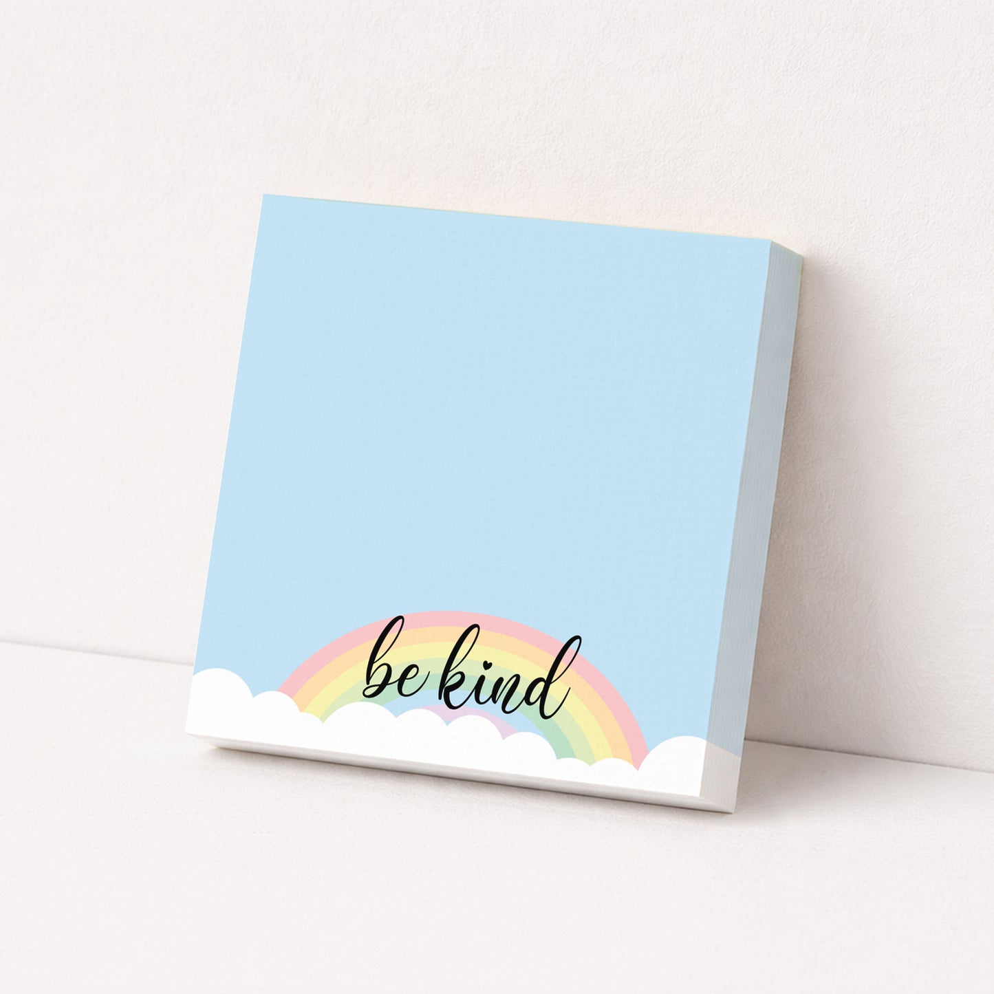 Be Kind Rainbow Sticky Notes – Pastel 3x3"