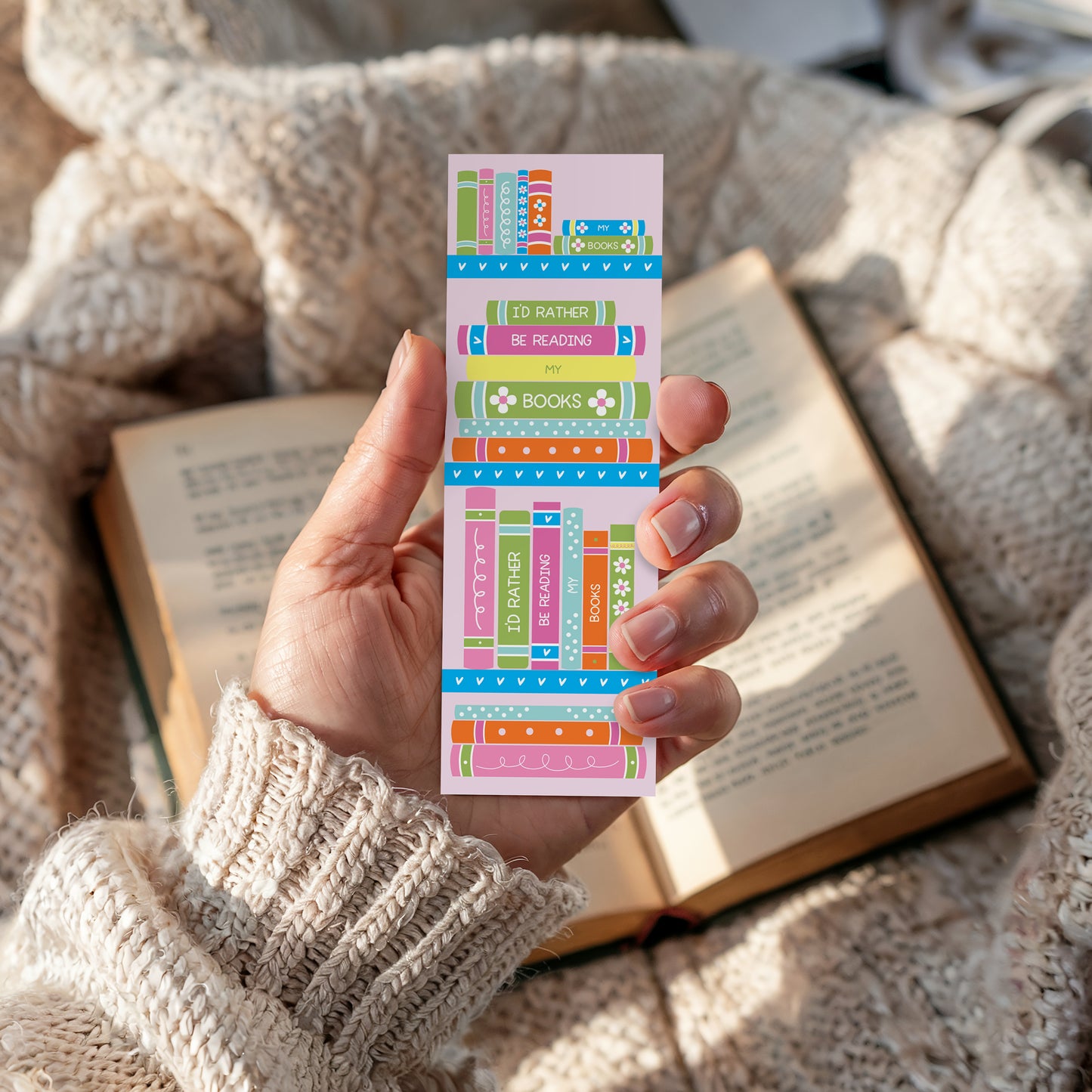 I’d Rather Be Reading Bookmark 2x6"