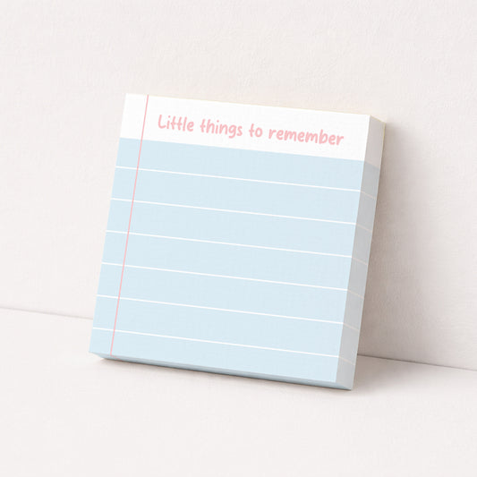 Little Things Notepad | 5" x 5" Pastel To-Do List