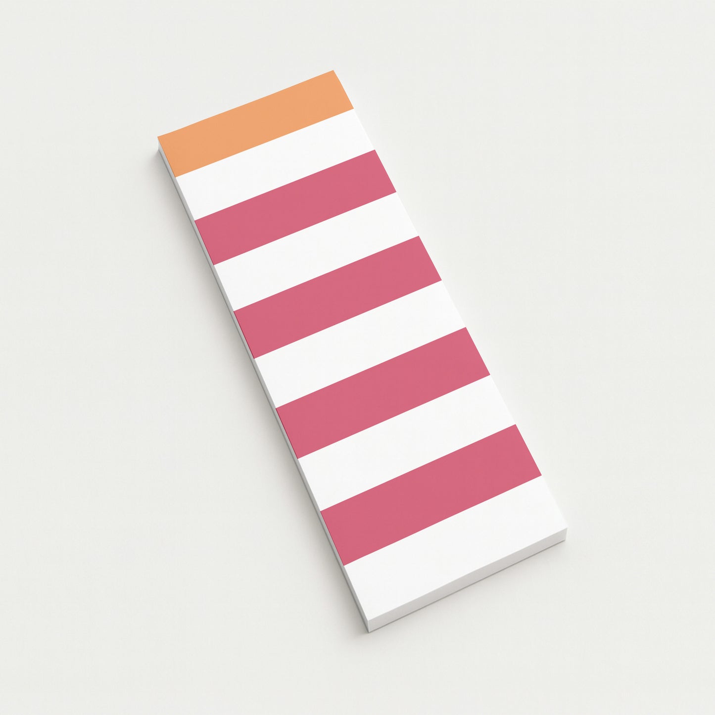Mauve & Orange Striped Daily Notes Notepad