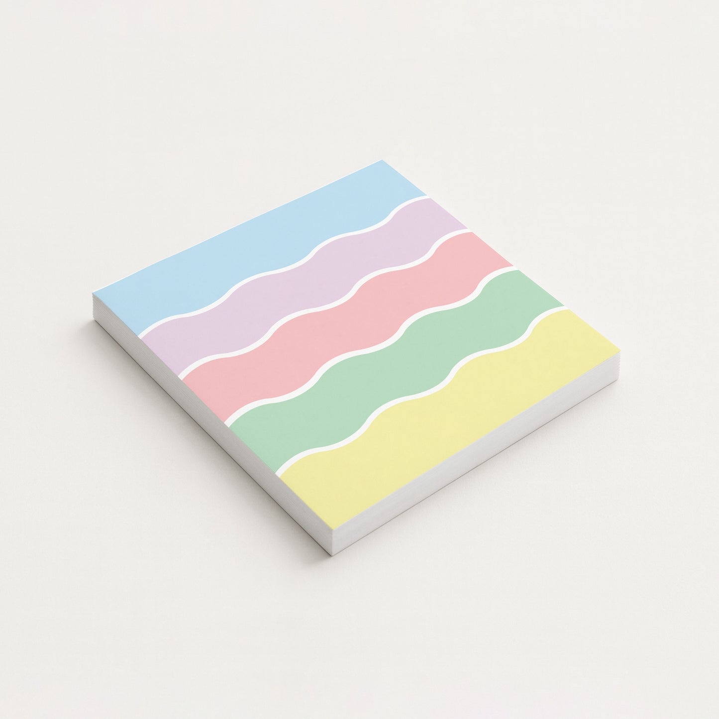 Pastel Waves Notepad 5x5"