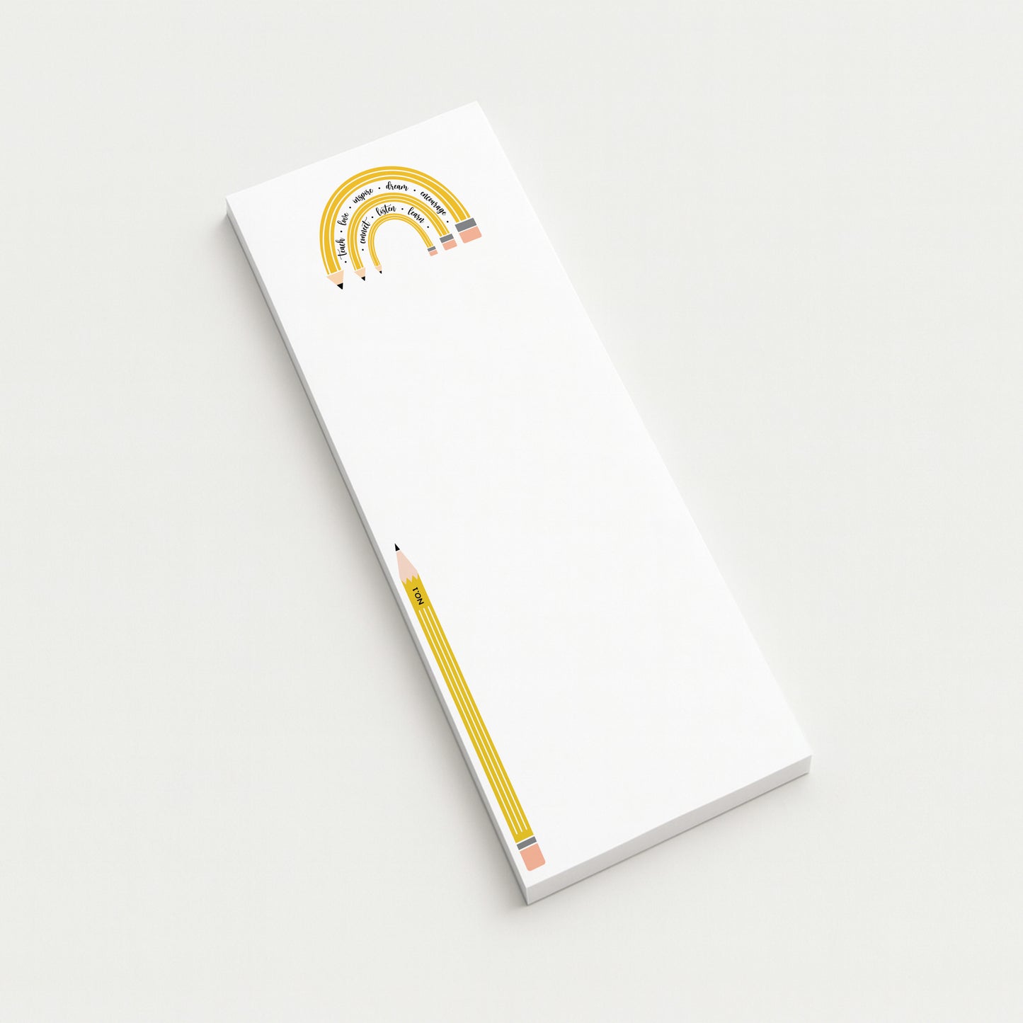 Minimal Teacher Notepad | Pencil List Pad