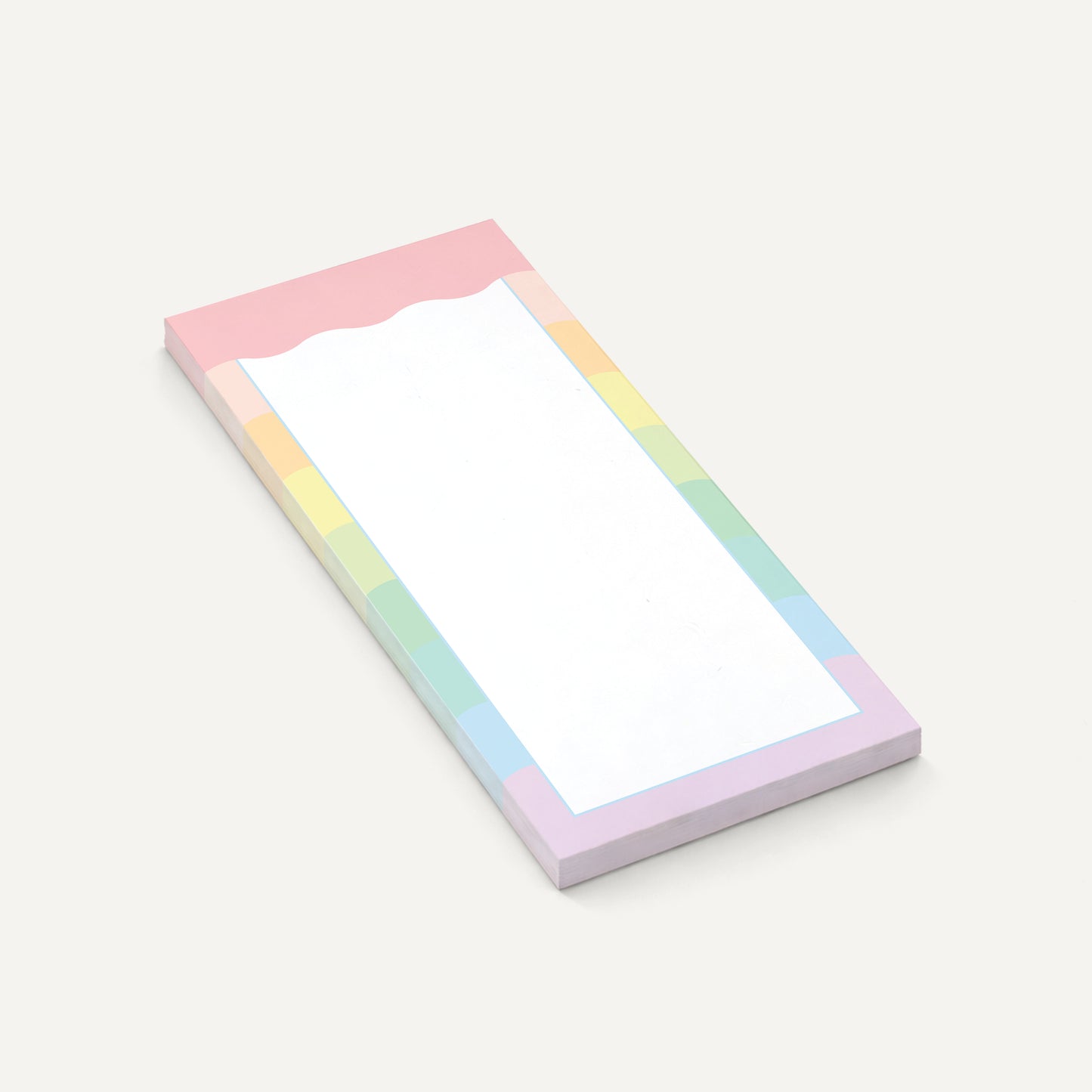 Pastel Rainbow Notepad | Cute Desk Writing Pad