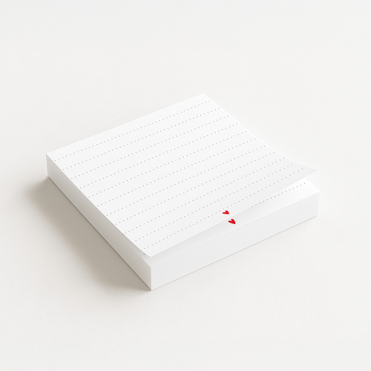 Dotted Heart Sticky Notes