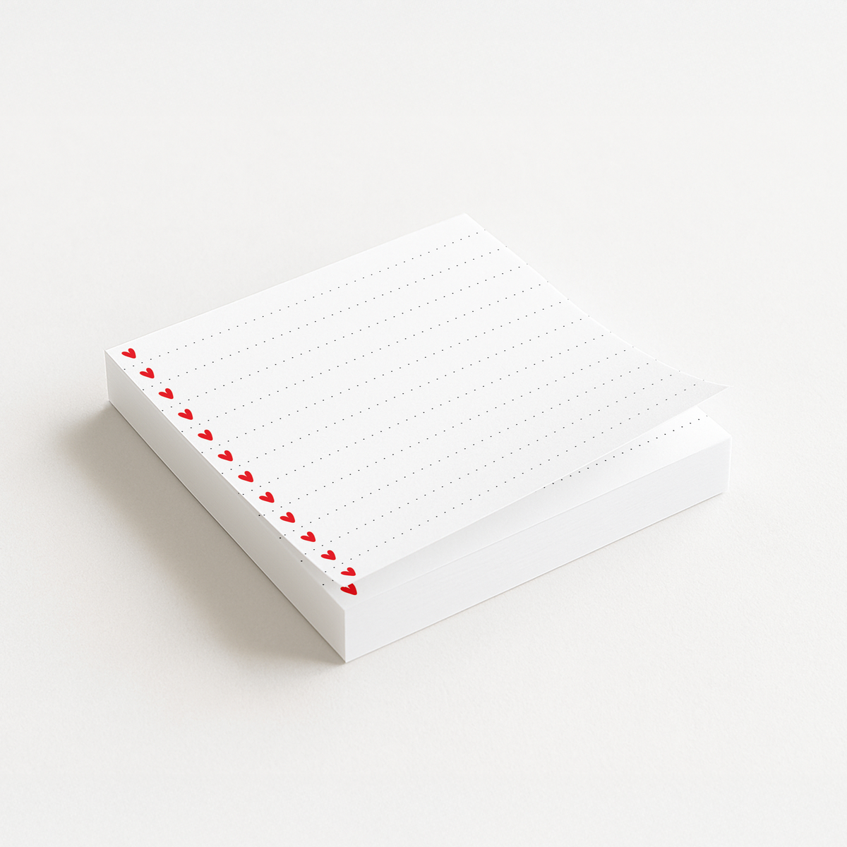 Hearts - Dotted Lines Sticky Notes