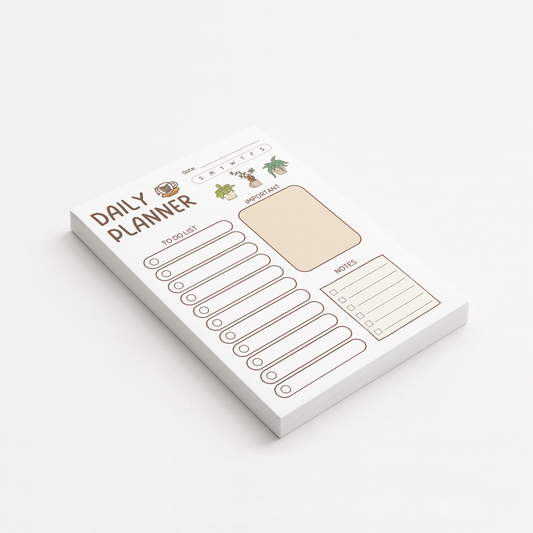Cozy Daily Planner Notepad | Minimal To-Do List Pad