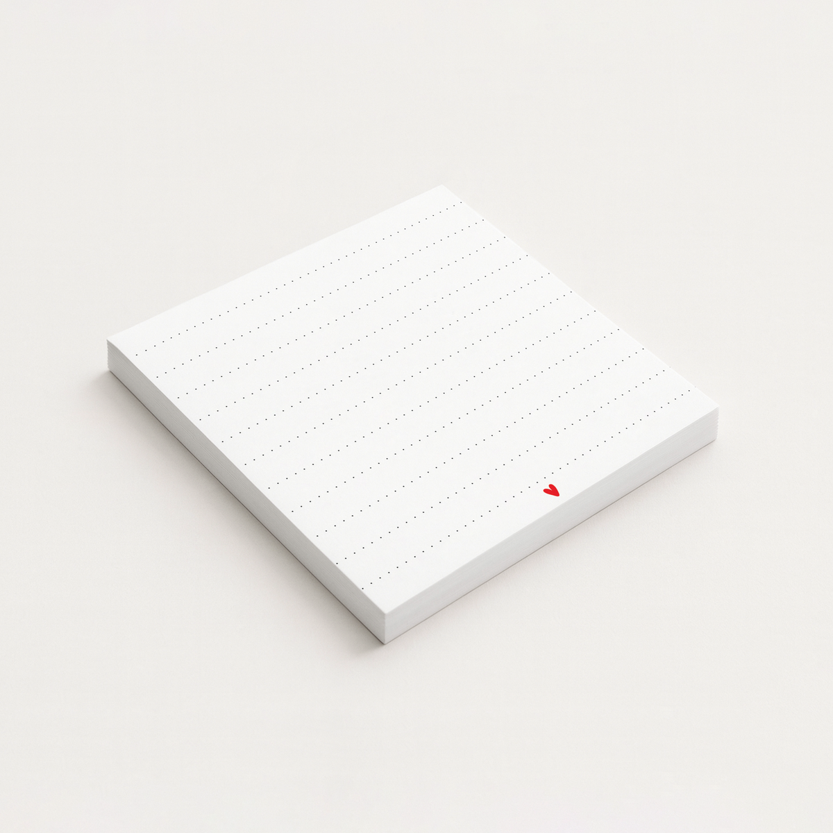 Dotted Heart Sticky Notes