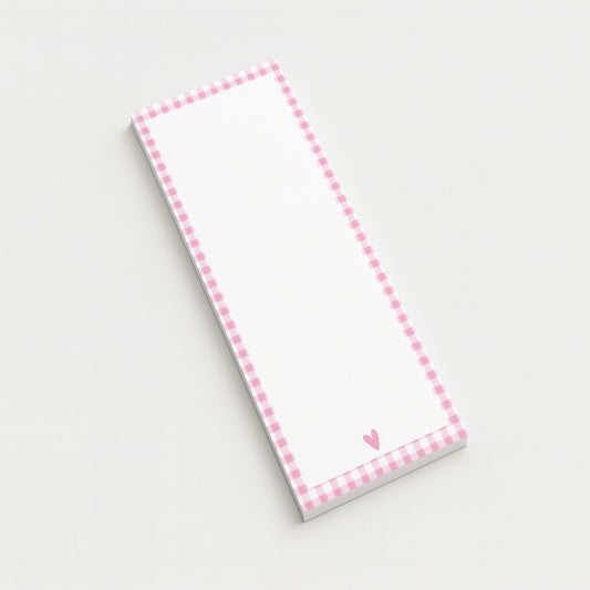 Pink Gingham Everyday To-Do Notepad