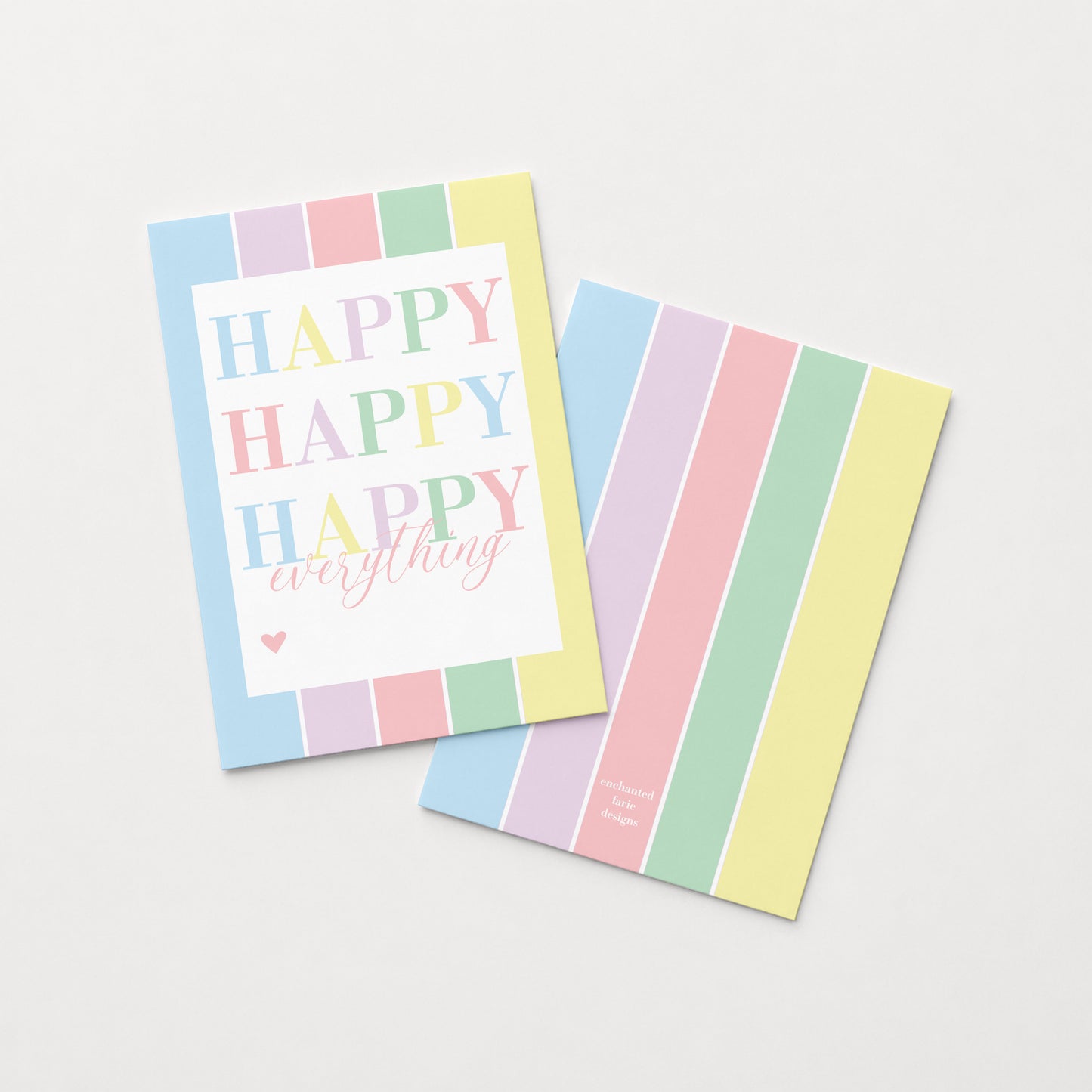 Happy Everything Gift Tag | Rainbow Gift Tag 2.5 x 3.5"