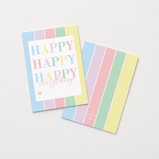Happy Everything Gift Tag | Rainbow Gift Tag 2.5 x 3.5"