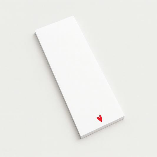 With All My Heart Notepad | Minimal Love List Pad