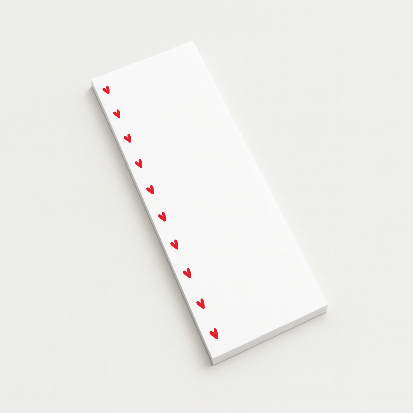 Minimal Hearts Notepad