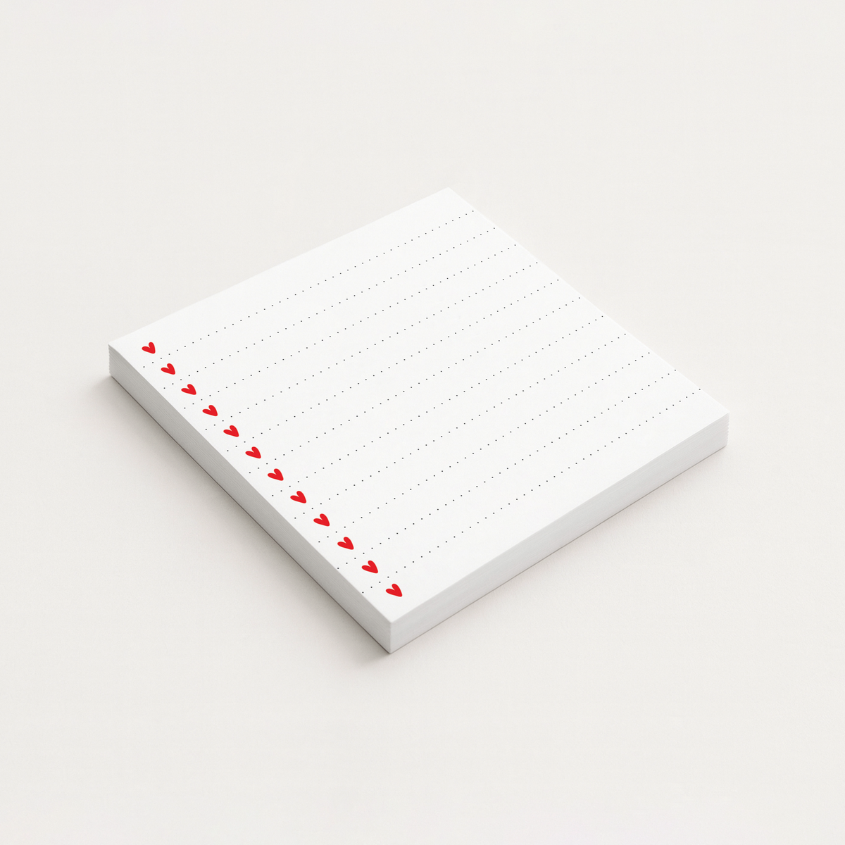 Hearts - Dotted Lines Sticky Notes