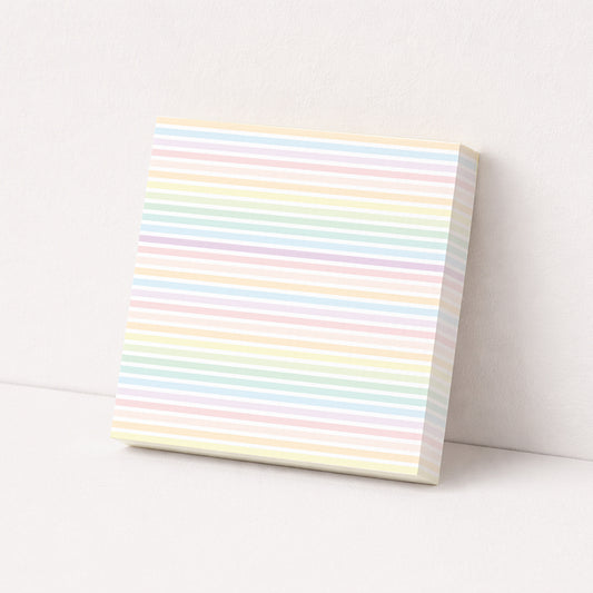 Pastel Stripes Sticky Notes – 3x3"