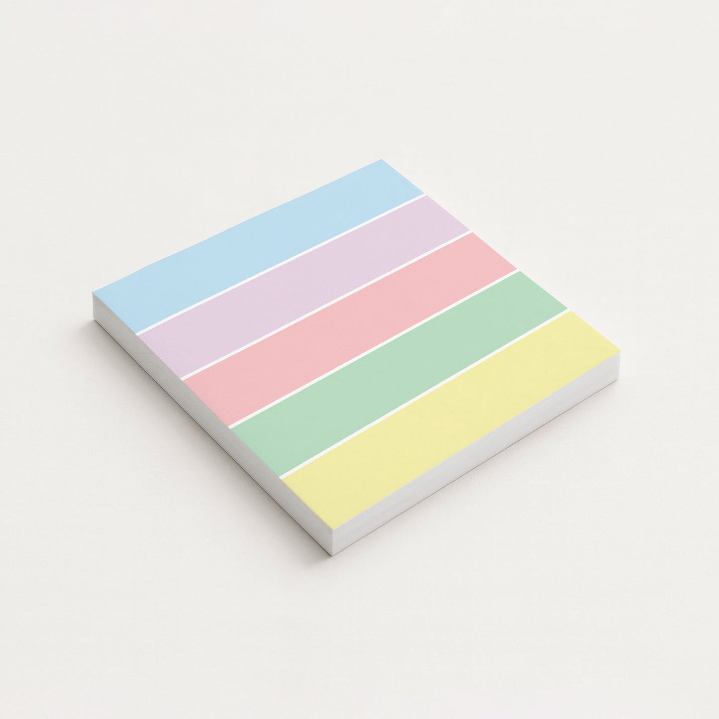 Pastel Stripes Notepad 5x5"