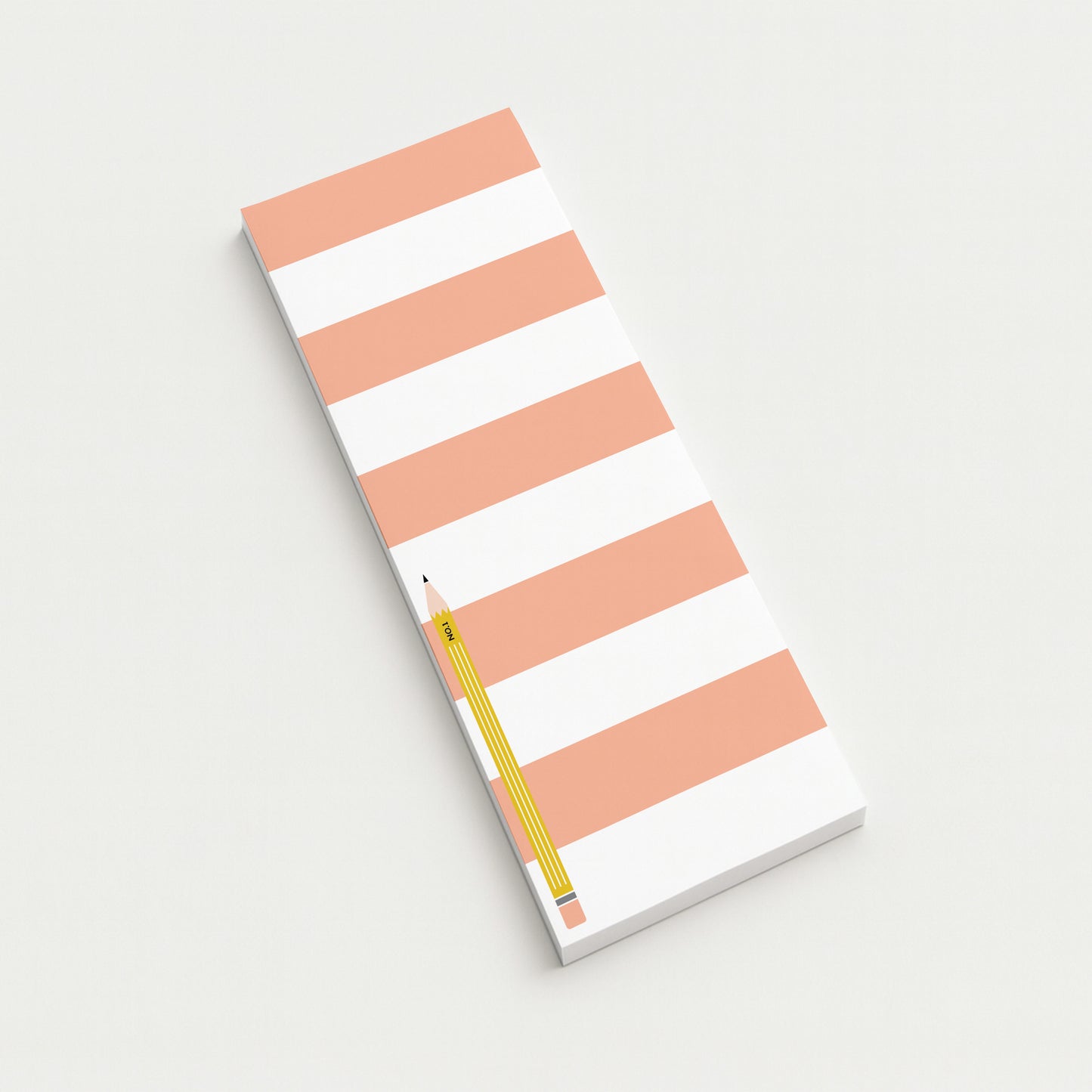 Striped Teacher Notepad with Pencil