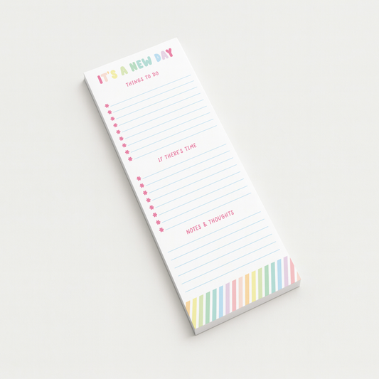 Pastel Daily To-Do Notepad