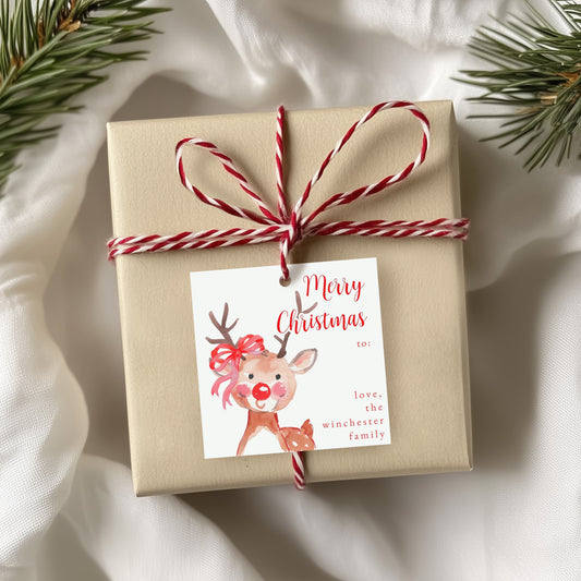3" Girl Gift Tag