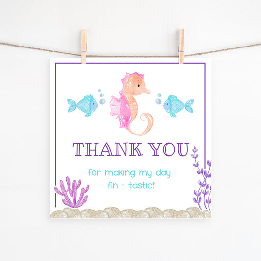 Under the Sea - 3x3 Gift Tag
