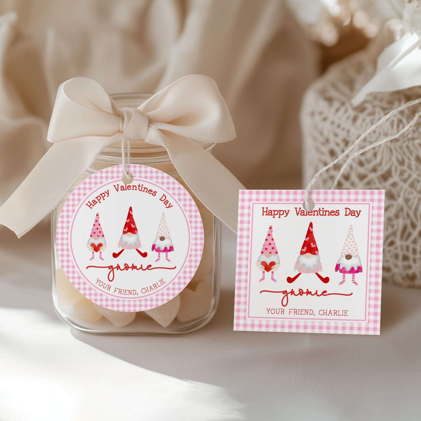 Printable Gnome Valentine Cards