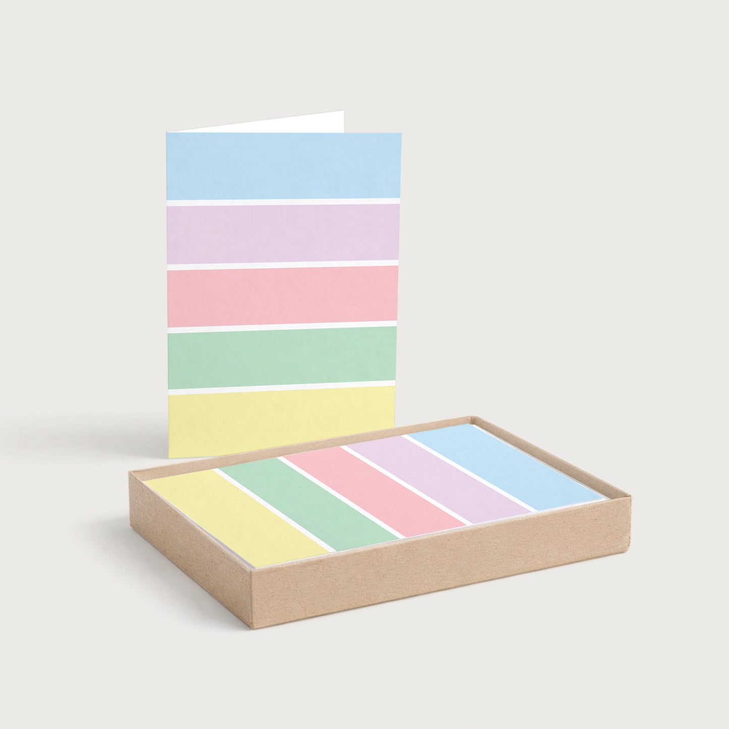 Pastel Stripes Greeting Card | 5x7 Cute Aesthetic Card