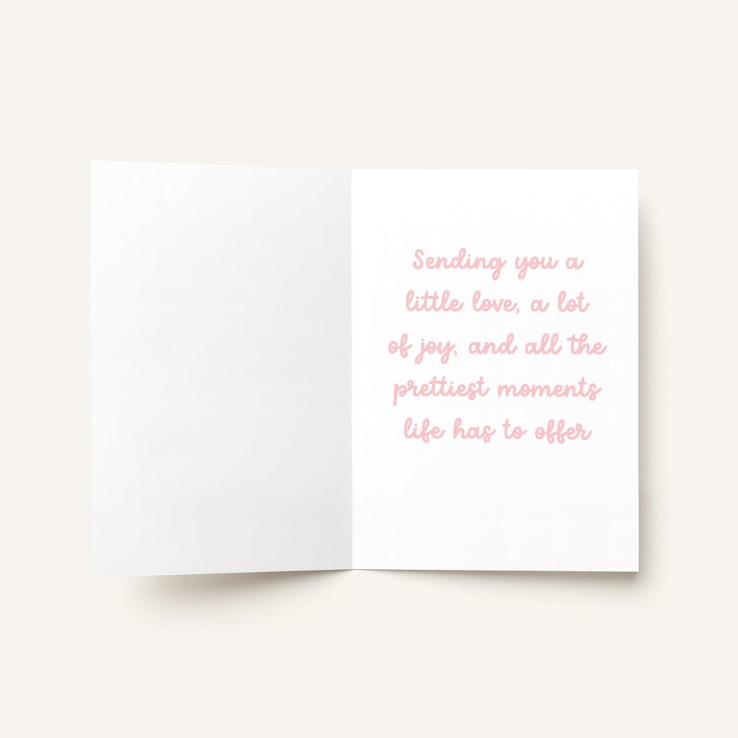 Pastel Stripes Greeting Card | 5x7 Cute Aesthetic Card