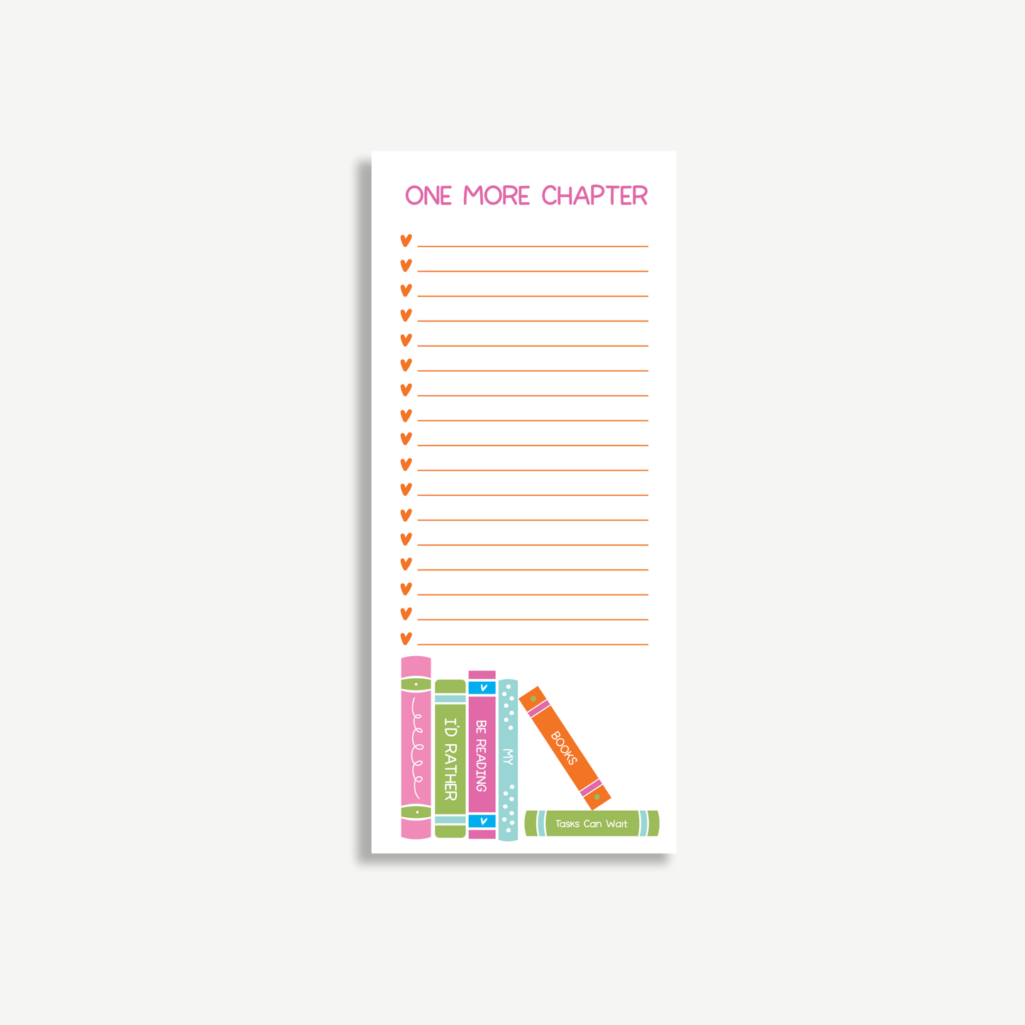 One More Chapter To-Do List Notepad