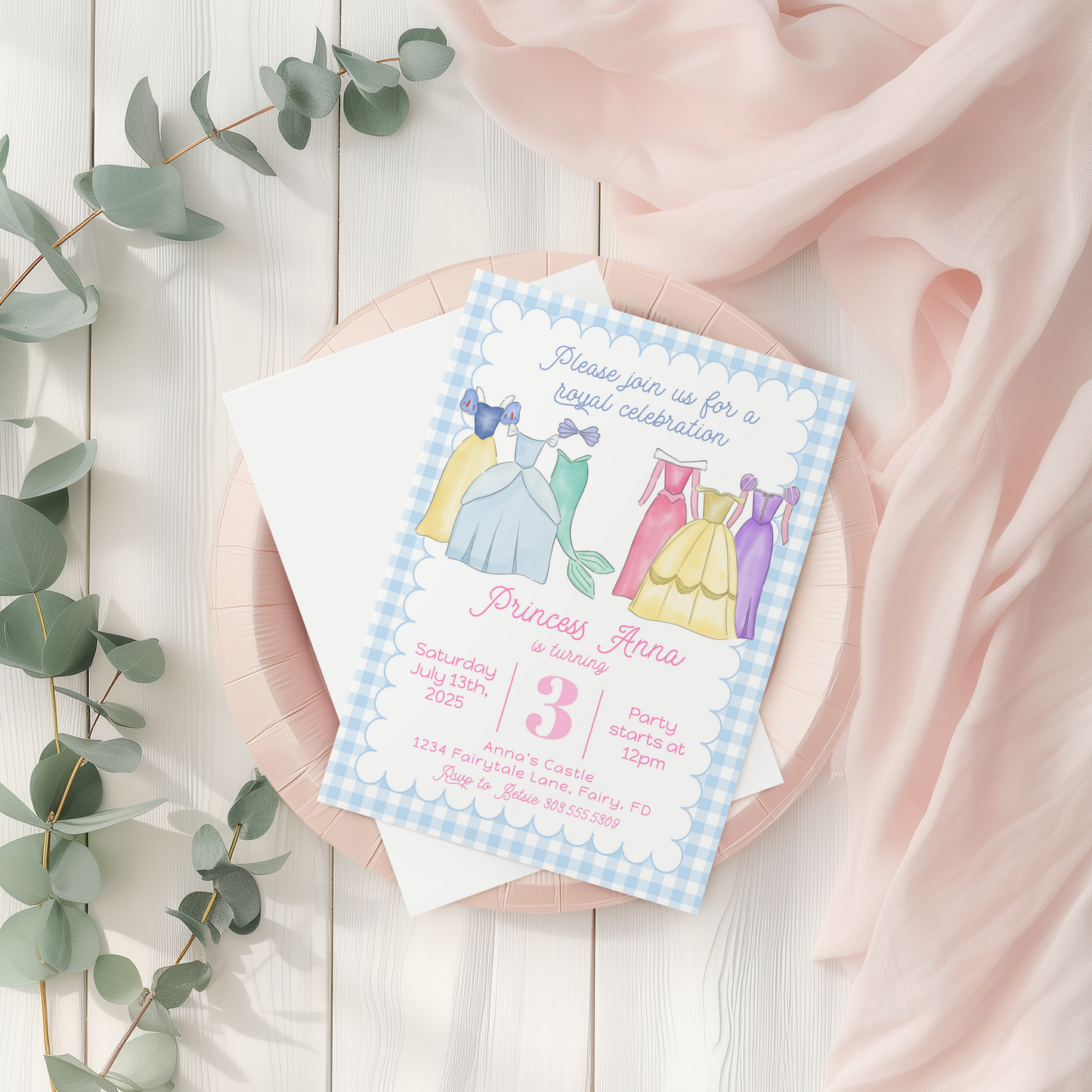 Mermaid Birthday Invitation