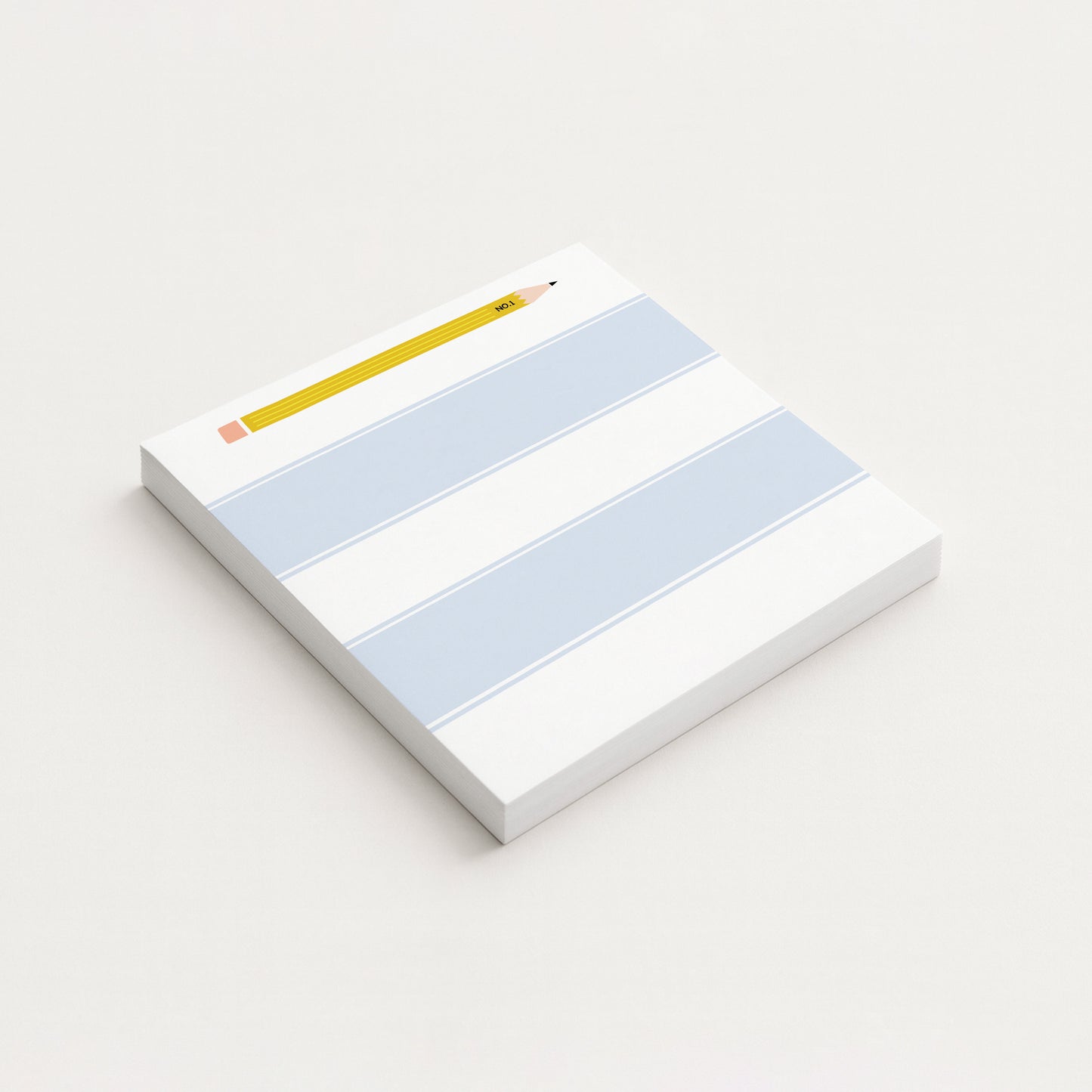 Pencil Stripe Notepad | 5.5" x 5.5"