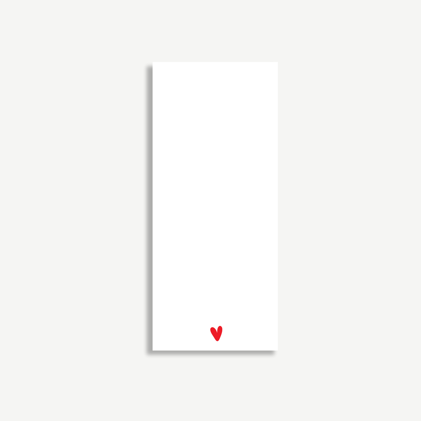 With All My Heart Notepad | Minimal Love List Pad