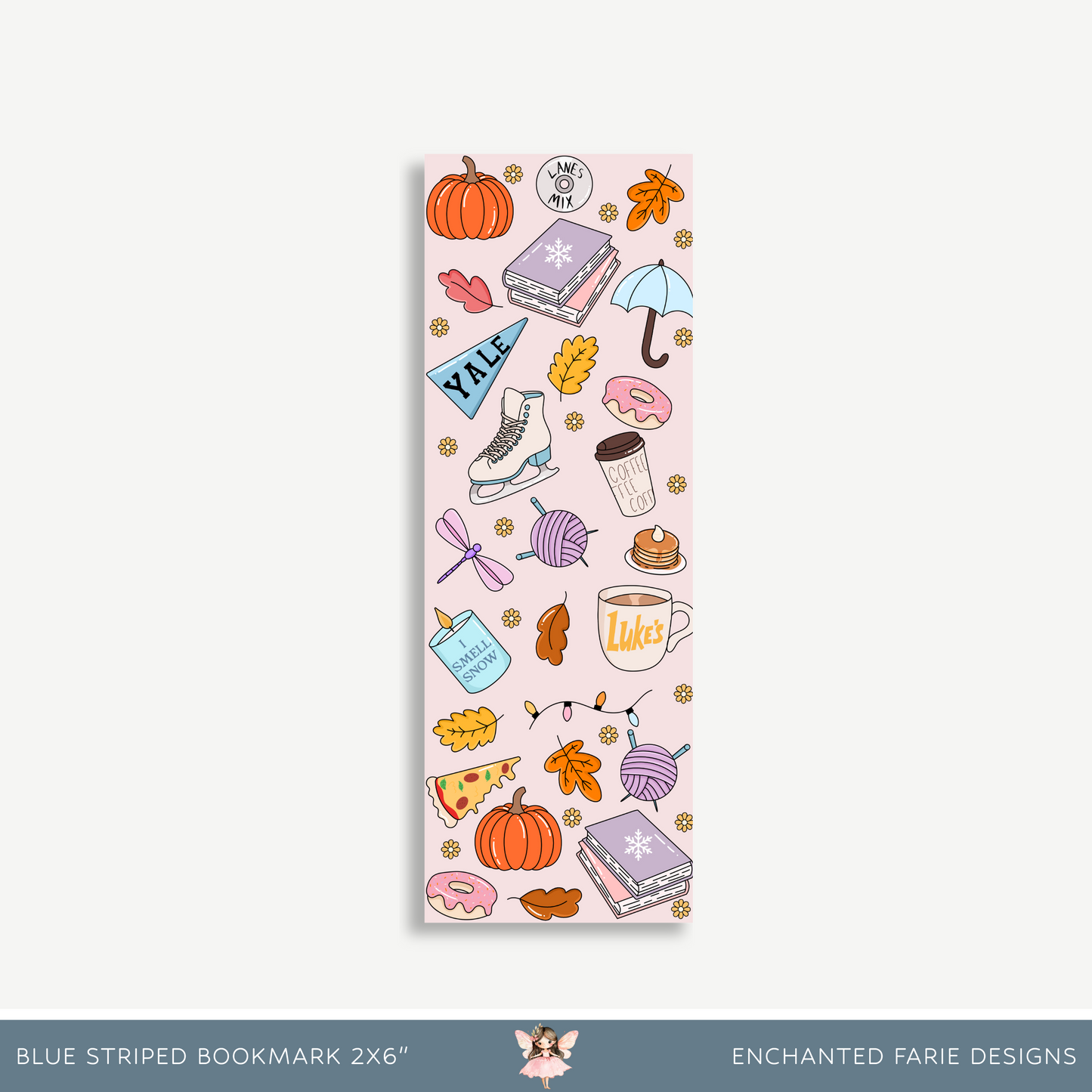Cozy Fall Gilmore Girls Bookmark – Bookish Stationery Gift for Readers
