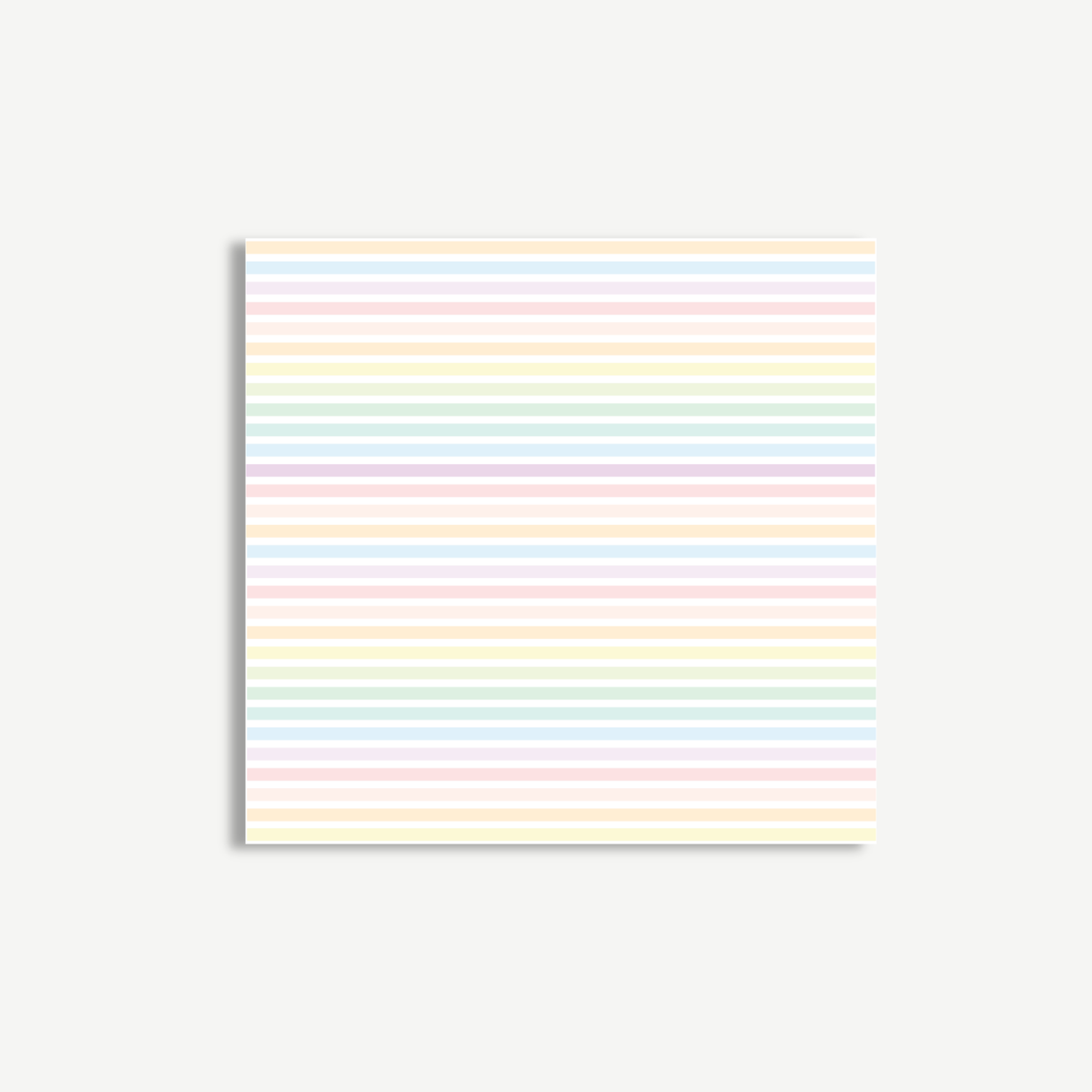 Pastel Stripes Sticky Notes – 3x3"