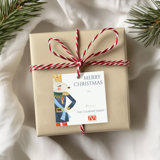 Nutcracker Mouse King Christmas Gift Tag