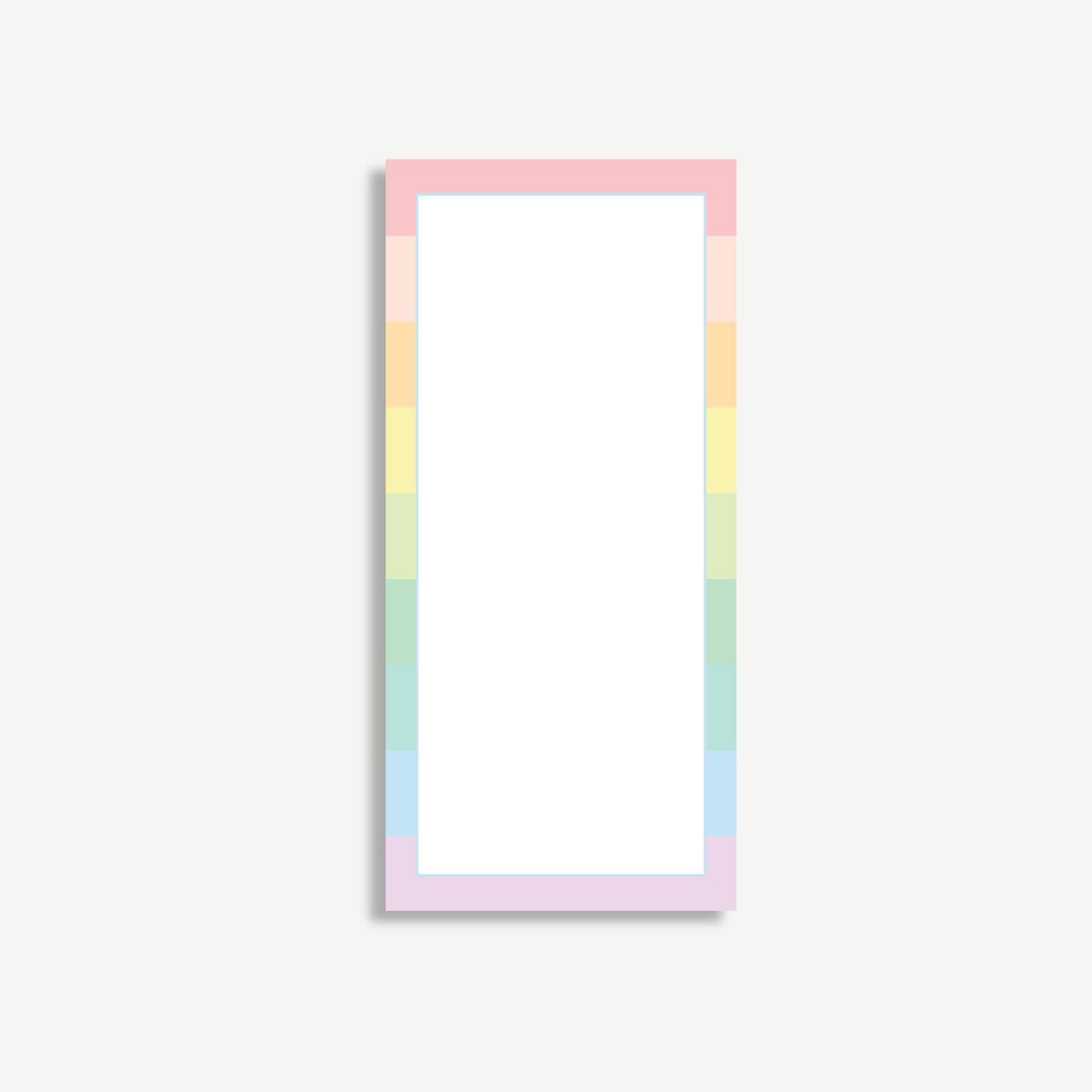 Pastel Rainbow Notepad | Aesthetic To Do List Pad