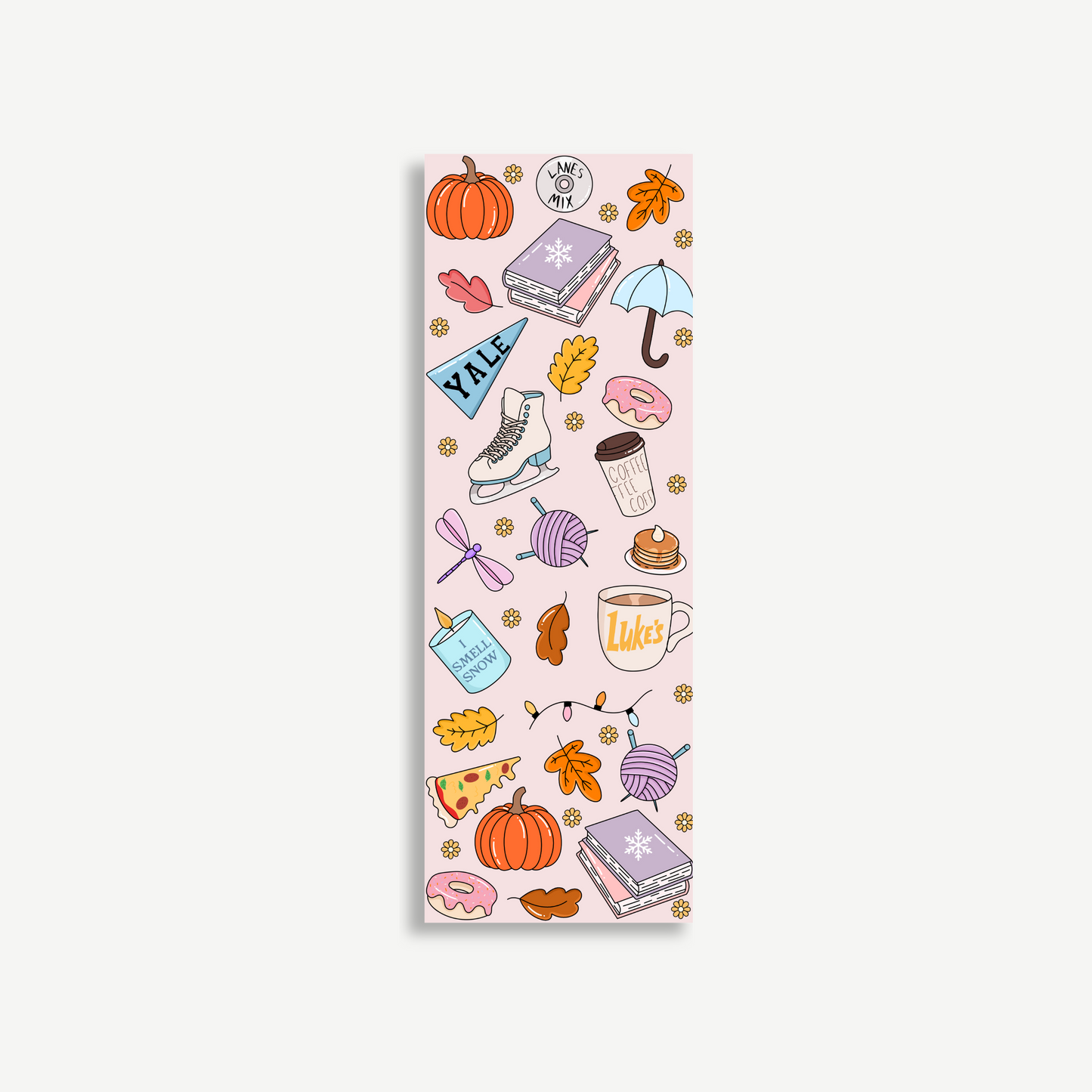 Cozy Fall Gilmore Girls Bookmark – Bookish Stationery Gift for Readers