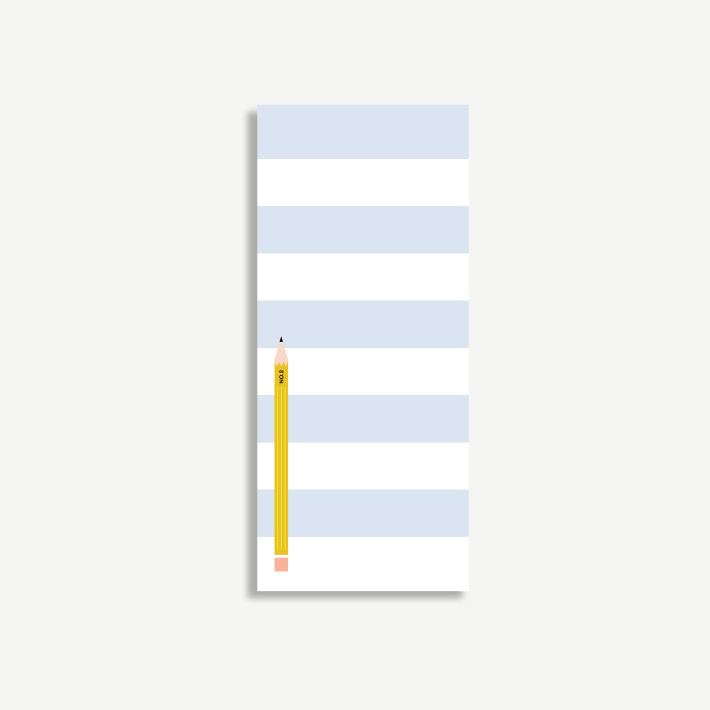 Pencil Stripe Notepad | 3.63 x 8.5