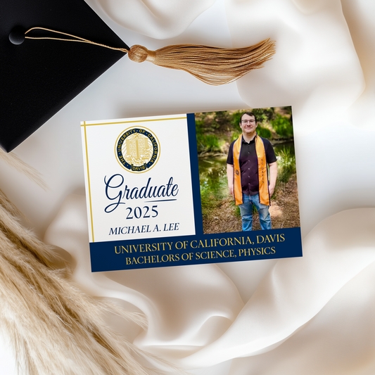 College Graduation Invitation Template | 5x7" Front & Back Editable Design