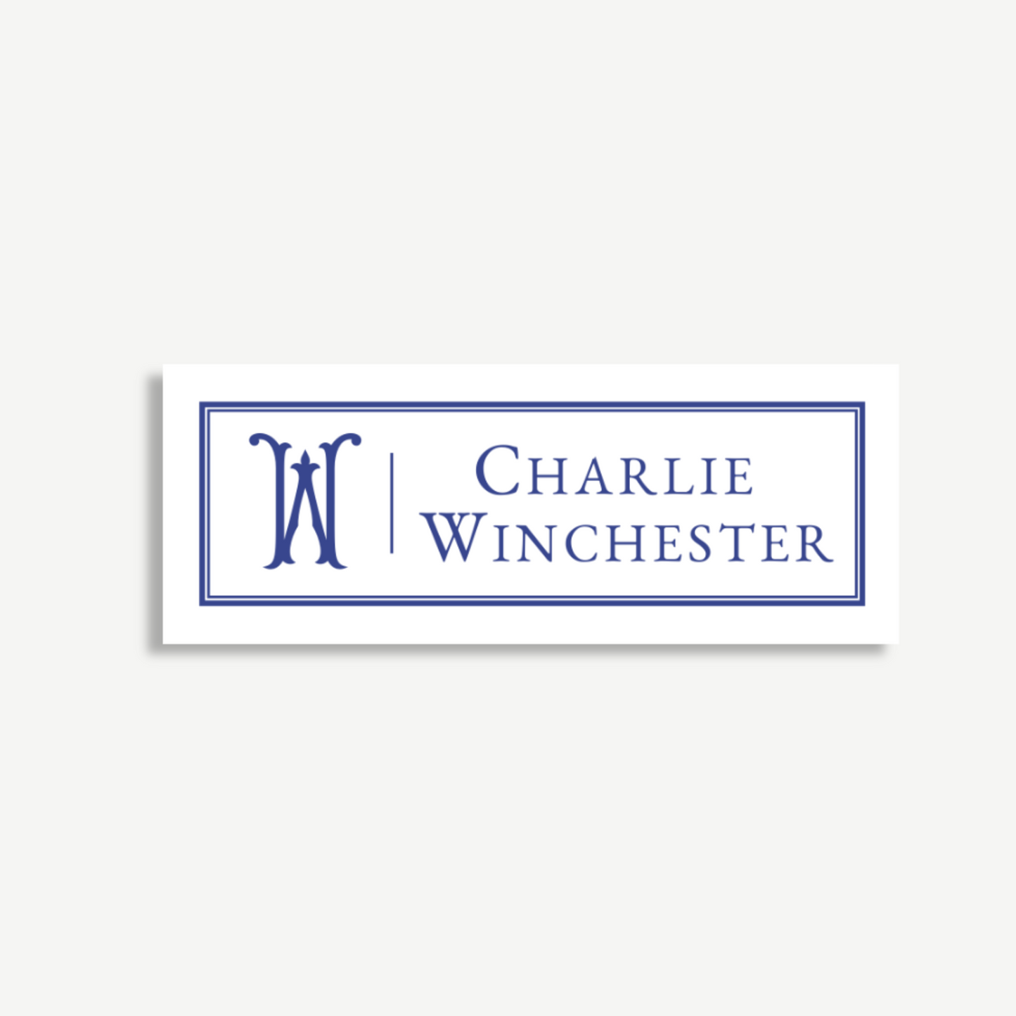 Personalized School Name Labels - Water Resistant - Set of 60 - Monogram Initial