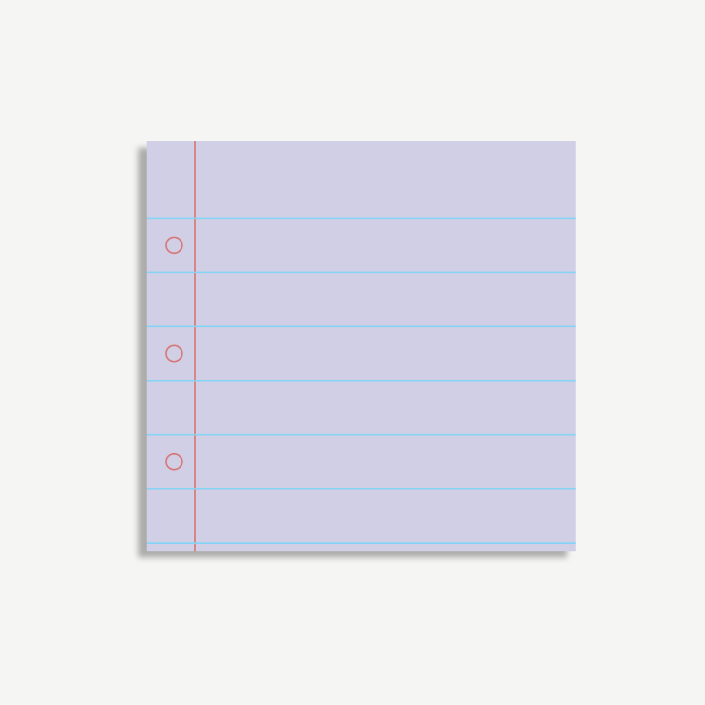 Colorful Lined Sticky Notes – 3"x3" Pastel Notebook Colors