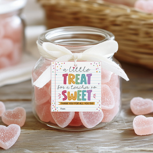 Teacher Gift Tags Printable – 2.5" & 3" Gift Tags – Instant Download