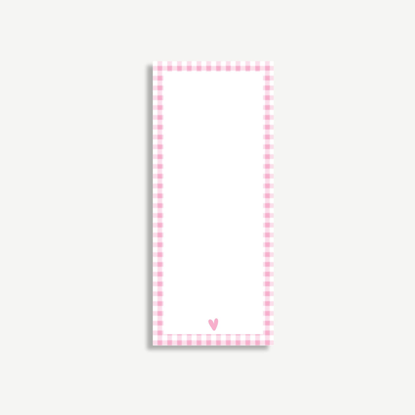 Pink Gingham Everyday To-Do Notepad
