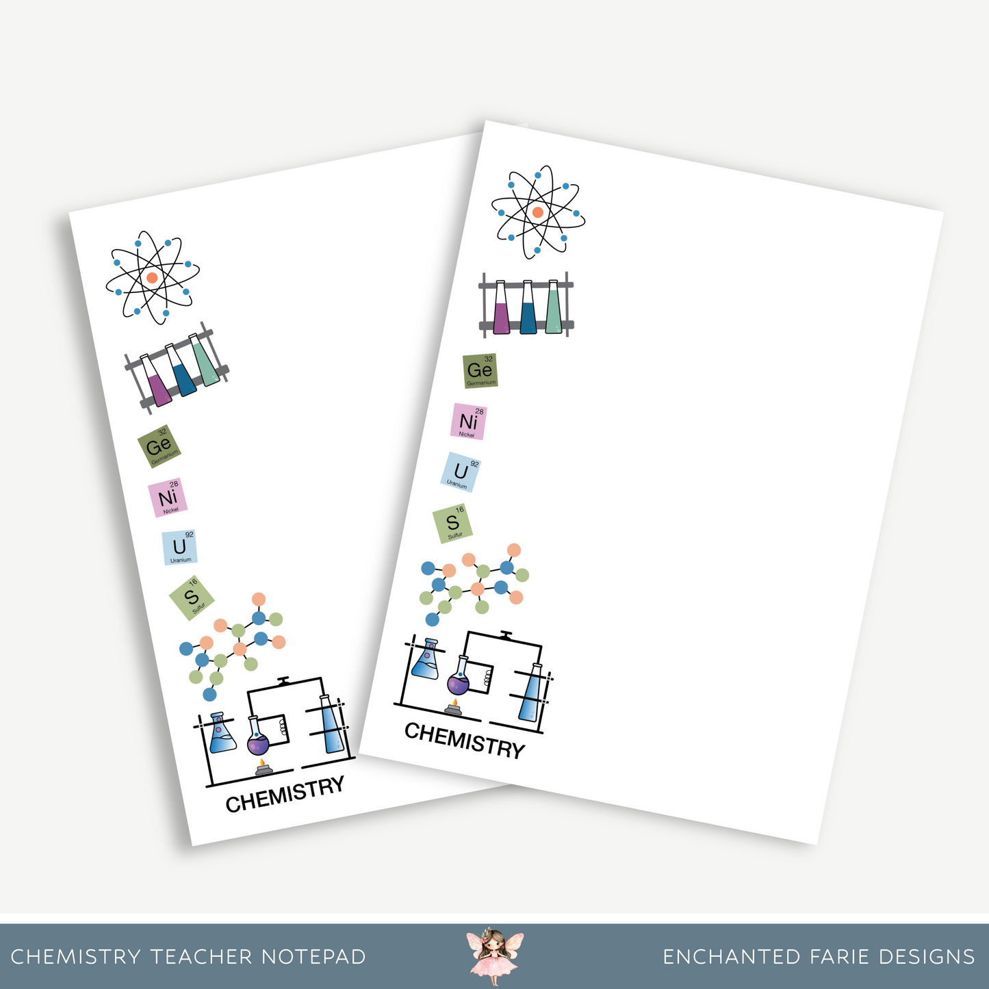 Chemistry Teacher Notepad – Science Stationery, 5 x 7"