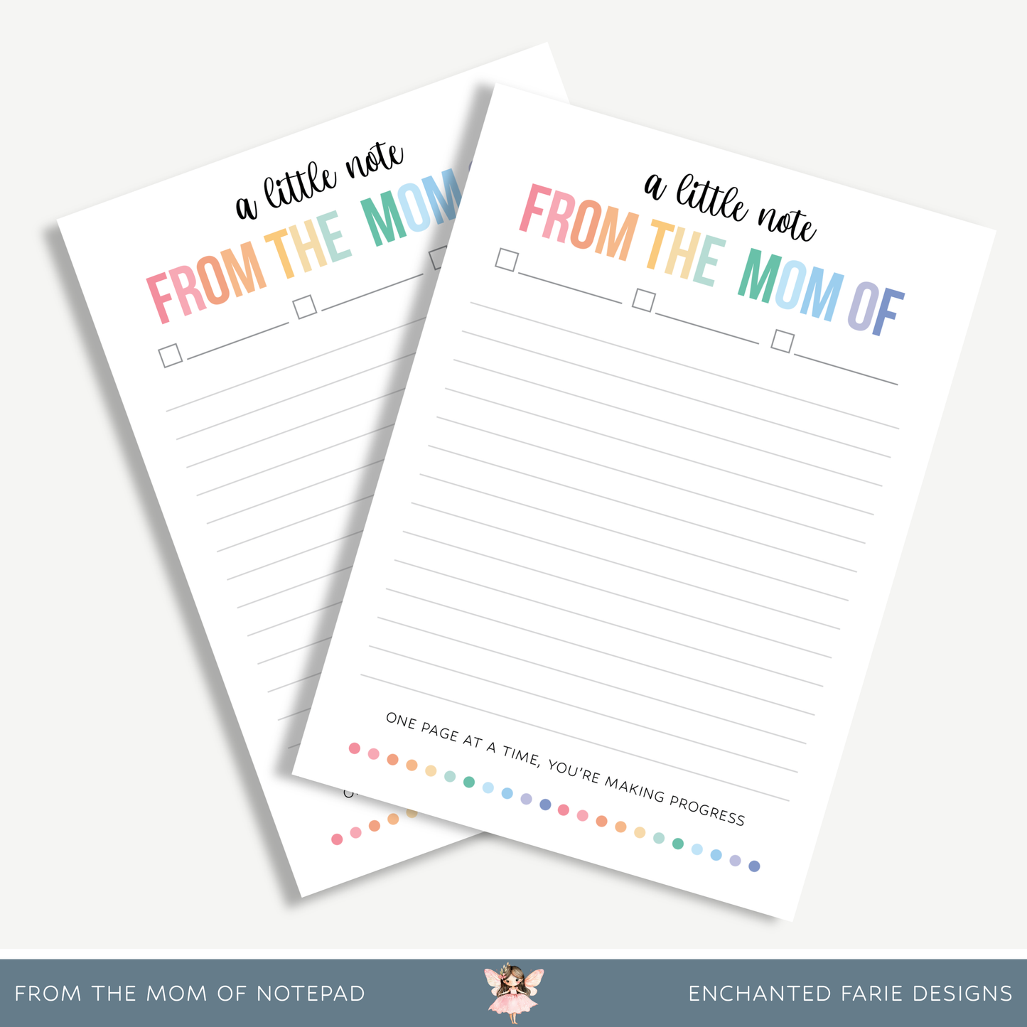 From the Mom Of Notepad | Thoughtful Parent Note Pad