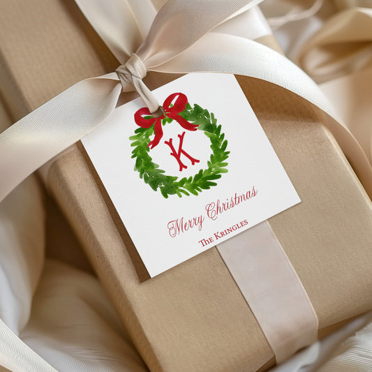 Christmas Monogram Tag 