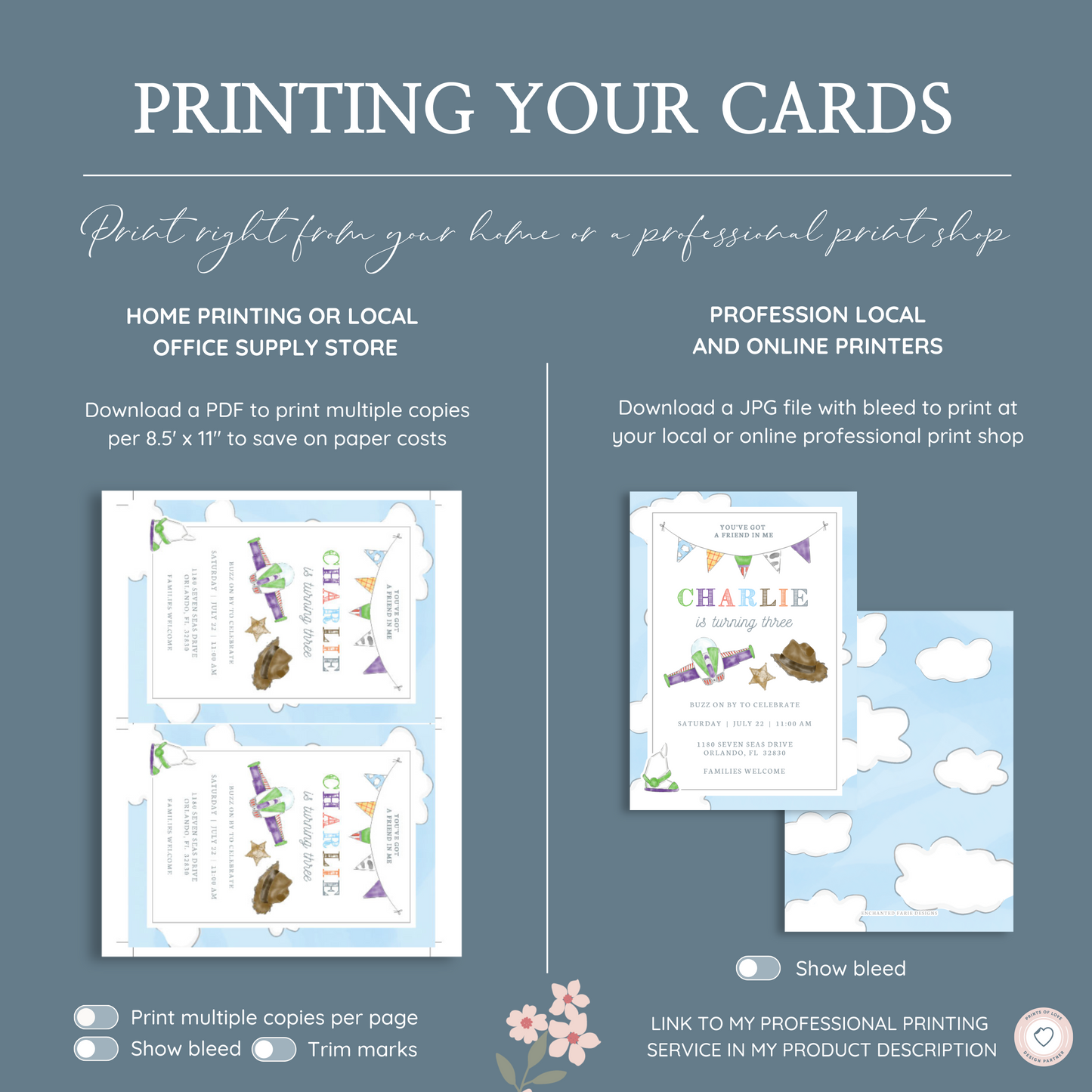 Toy Friends Birthday Invitation – You've Got a Friend in Me 5x7"