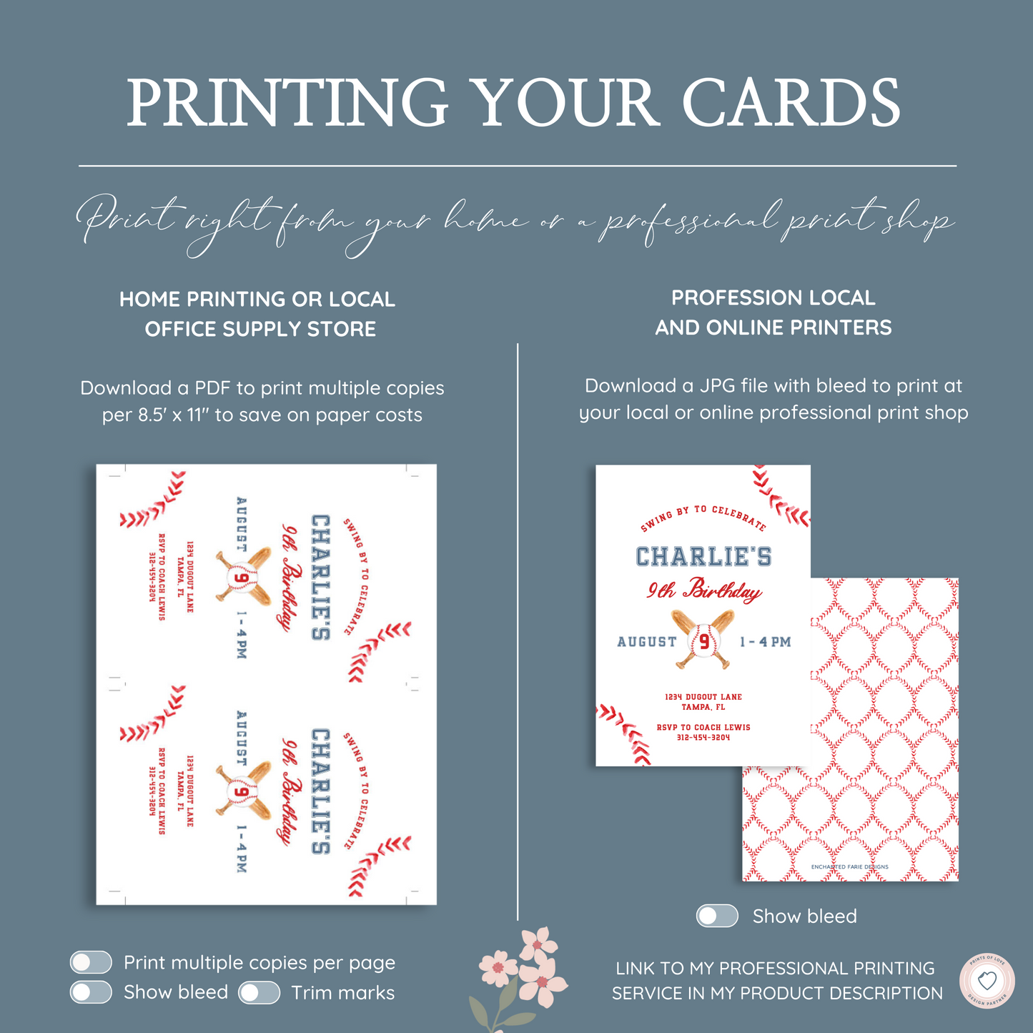 Baseball Boy Birthday Invitation
