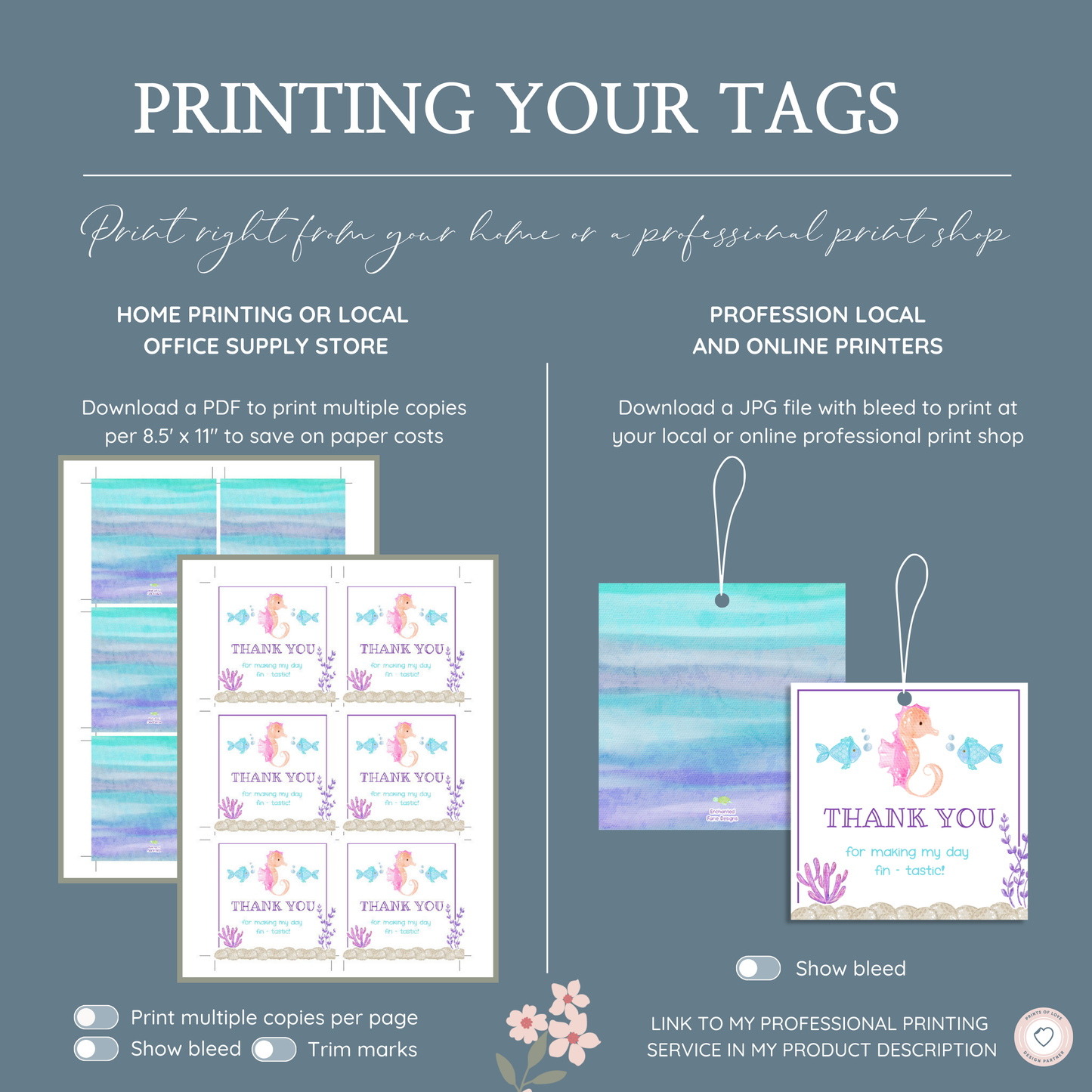 Under the Sea - 3x3 Gift Tag